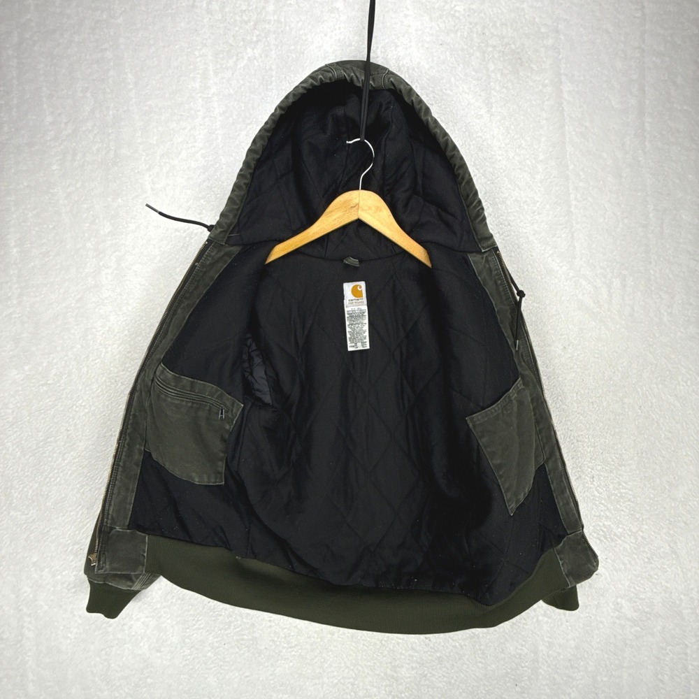 Carhartt Sandstone Active Jacket Quilt Lined Womens XS WJ130 MOS Moss Green - Picture 3 of 16